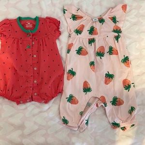 Strawberry bundle of two outfits